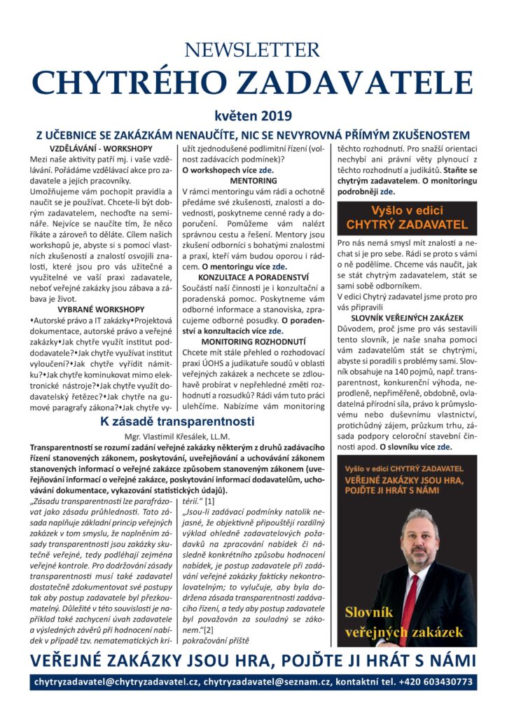 Newsletter 05/2019