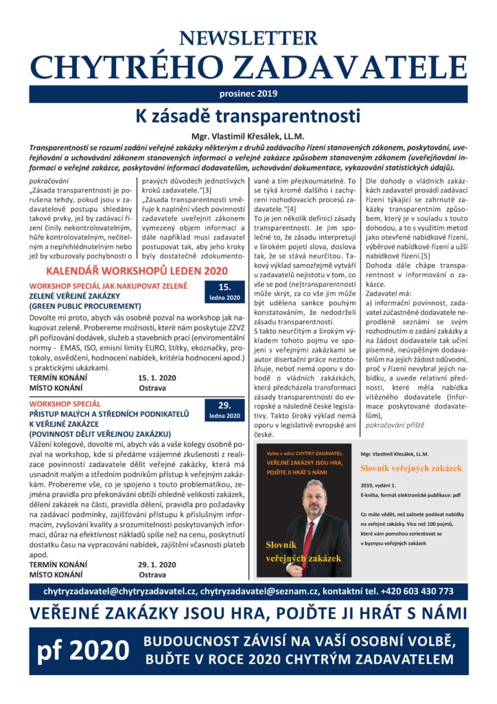 Newsletter 12/2019
